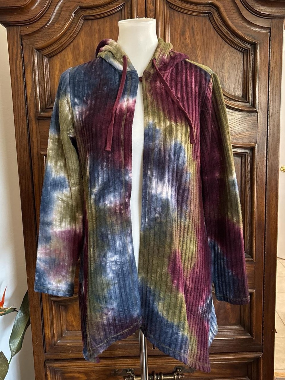 LOGO by Lori Goldstein hooded cardigan